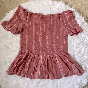 NWOT Marisol Off the Shoulder Fit and Flair Blouse